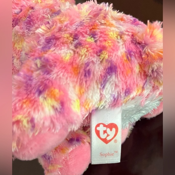 TY Sophie pink cat green eyes soft cuddly - Picture 6 of 6